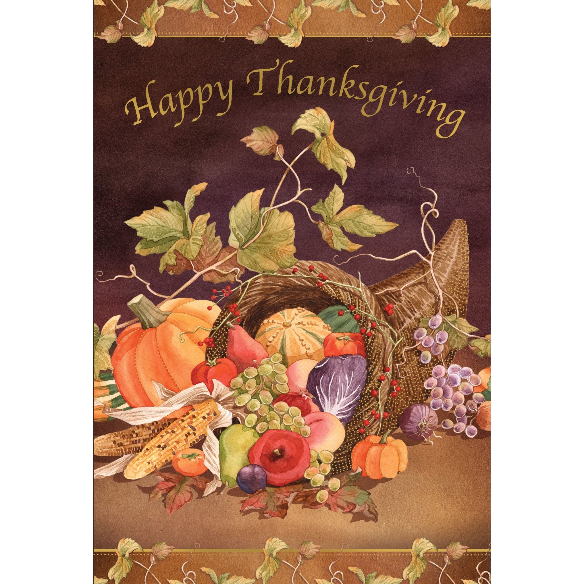 Cornucopia Thanksgiving Card - Cardmore